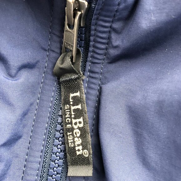 L.L. Bean Mens Bomber Jacket Size XLT Full Zip Stand Collar Outdoors Insulated - Picture 10 of 12
